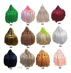 Franja Pingente Tassel Seda 8cm - Retrato da Moda Aviamentos/Armarinhos