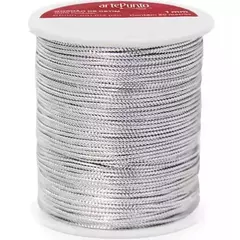 Cordão Metalizado 1mm Artepunto 50m Prata