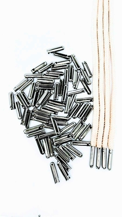 Ponteira metalica para cadarço 10un - comprar online