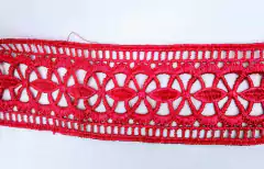 Fita de guipir 60mm pink - comprar online