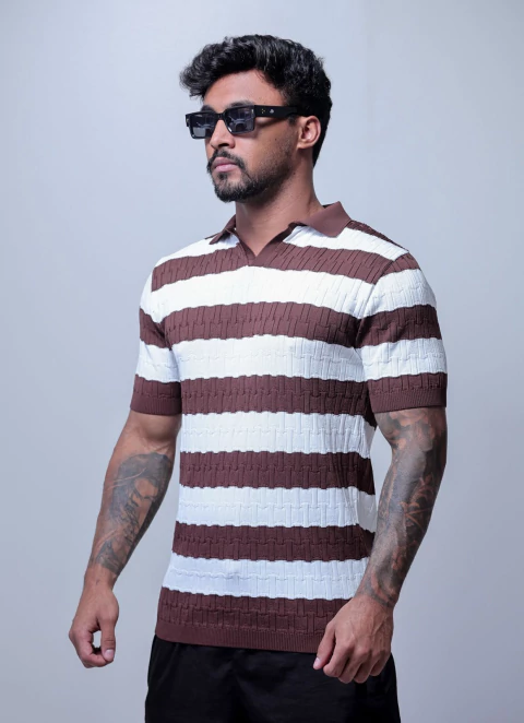 Camisa Polo Croche - comprar online