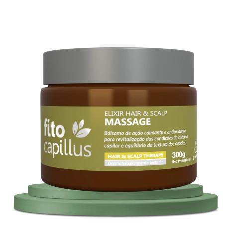 BÁLSAMO HIDRATANTE E CONDICIONANTE PARA COURO E FIOS - ELIXIR HAIR & SCALP MASSAGE - (linha fito capillus)