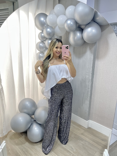 Calça paetê
