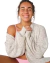 cardigan over off-mescla - loja online