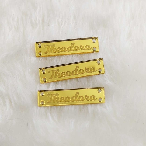 50 - Tags Etiqueta Retangular Personalizadas