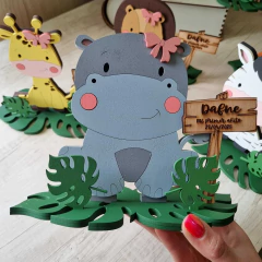 Centro de mesa - safari baby - Maff Minis