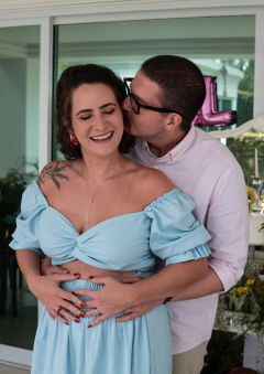 Vestido Jacque azul bebê na internet