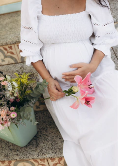 Vestido Olívia longo branco - renda tulipa - loja online