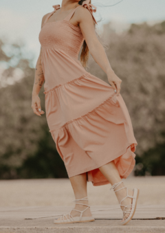 Vestido Clara Rosa Queimado (com fru-fru) - comprar online