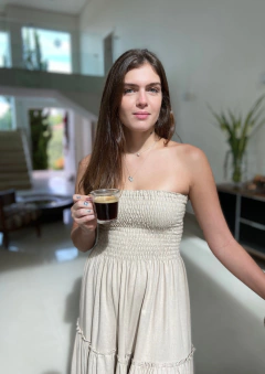 Vestido Liz Cappuccino - comprar online