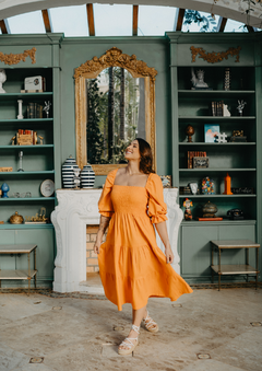 Vestido Marina Âmbar (laranja) - comprar online