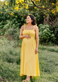 Vestido Julieta amarelo - comprar online