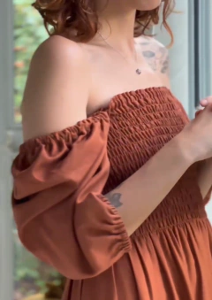 Vestido Ester Cognac - loja online