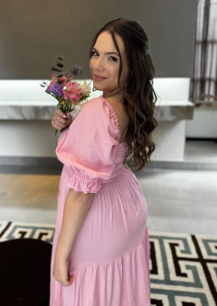 Vestido Luciana rosa - comprar online