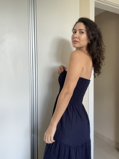 Vestido Liz Azul Marinho - comprar online
