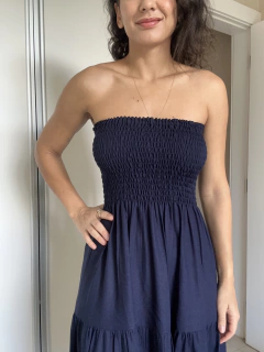 Vestido Liz Azul Marinho - loja online