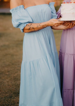 Vestido Malu azul bebê na internet