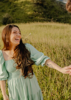 Vestido Marina verde menta