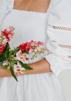 Vestido Carol off (com renda) - comprar online