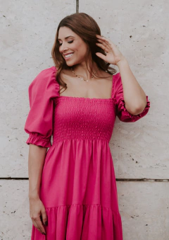 Vestido Luciana pink na internet