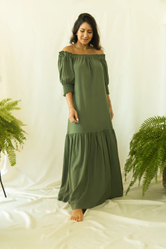 Vestido Taís Verde Oliva