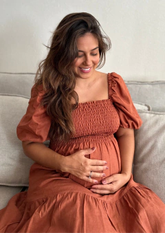 Vestido Ester Cognac - comprar online