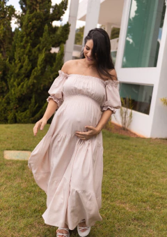 Vestido Malu rosa nude na internet