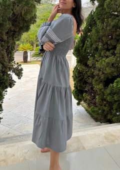 Vestido Olívia grafite renda Giardini - comprar online