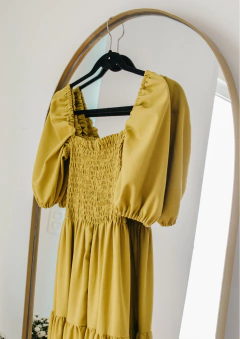 Vestido Ester verde azeitona