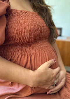 Vestido Ester Cognac - Três Flores Ateliê