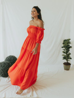 Imagem do Vestido Malu Laranja
