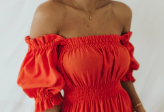 Vestido Malu Laranja na internet