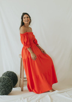 Vestido Malu Laranja - comprar online