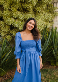 Vestido Jacque Azul - comprar online