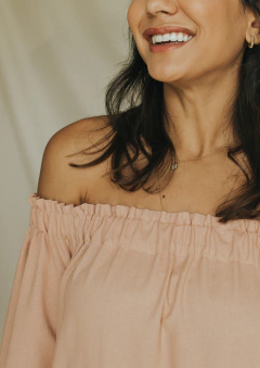 Vestido Taís Rosa Queimado - Três Flores Ateliê