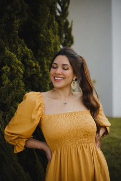 Vestido Marina Mostarda - comprar online