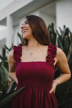 Vestido Letícia Marsala - comprar online