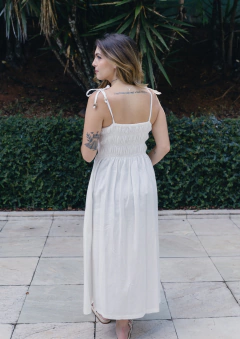 Vestido Julieta offwhite - Três Flores Ateliê