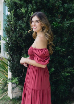 Vestido Ester Pinhão - comprar online