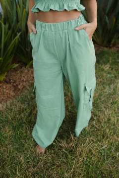 Conjunto Nicole verde menta - Três Flores Ateliê