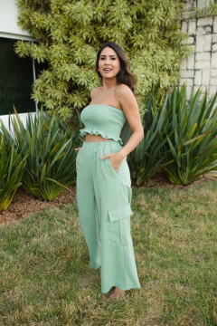 Conjunto Nicole verde menta