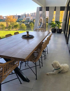 Mesa Madera y Hierro - La Carpintería Buenos Aires