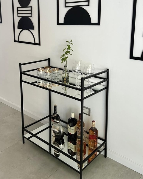 Mini Bar Rectangular de Hierro - comprar online