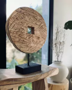 Escultura Rueda Madera