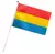 Bandeira de mão Assexual, Bandeira do orgulho da Filadélfia, Bissexual, LGBTQIAPN+, Gênero-fluido, Lésbica, Nova Bandeir na internet