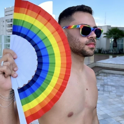 Leque Pequeno Pride Brasil