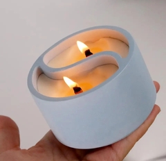 Imagen de Molde silicona para maceta o portavela yin yang ☯️