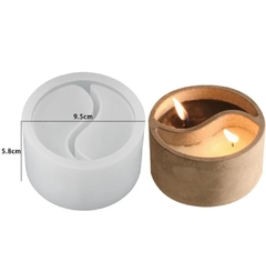 Molde silicona para maceta o portavela yin yang ☯️ en internet