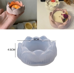 Molde silicon maceta o portavela flor de loto - tienda online