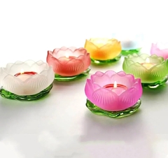Molde silicon maceta o portavela flor de loto - comprar online